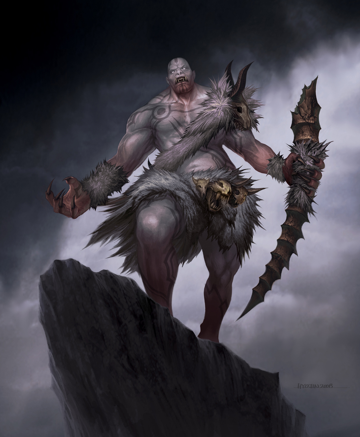 Jotun concept art — the jotun once wielded great power, ruling the Shiverpeaks as giant-kings in the Age of Giants.