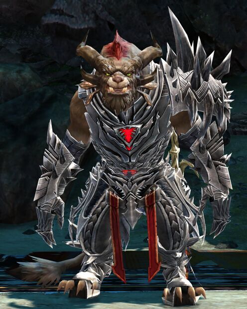 Rytlock Brimstone of Destiny's Edge, the charr legionnaire forged in the long interbellum between the games.