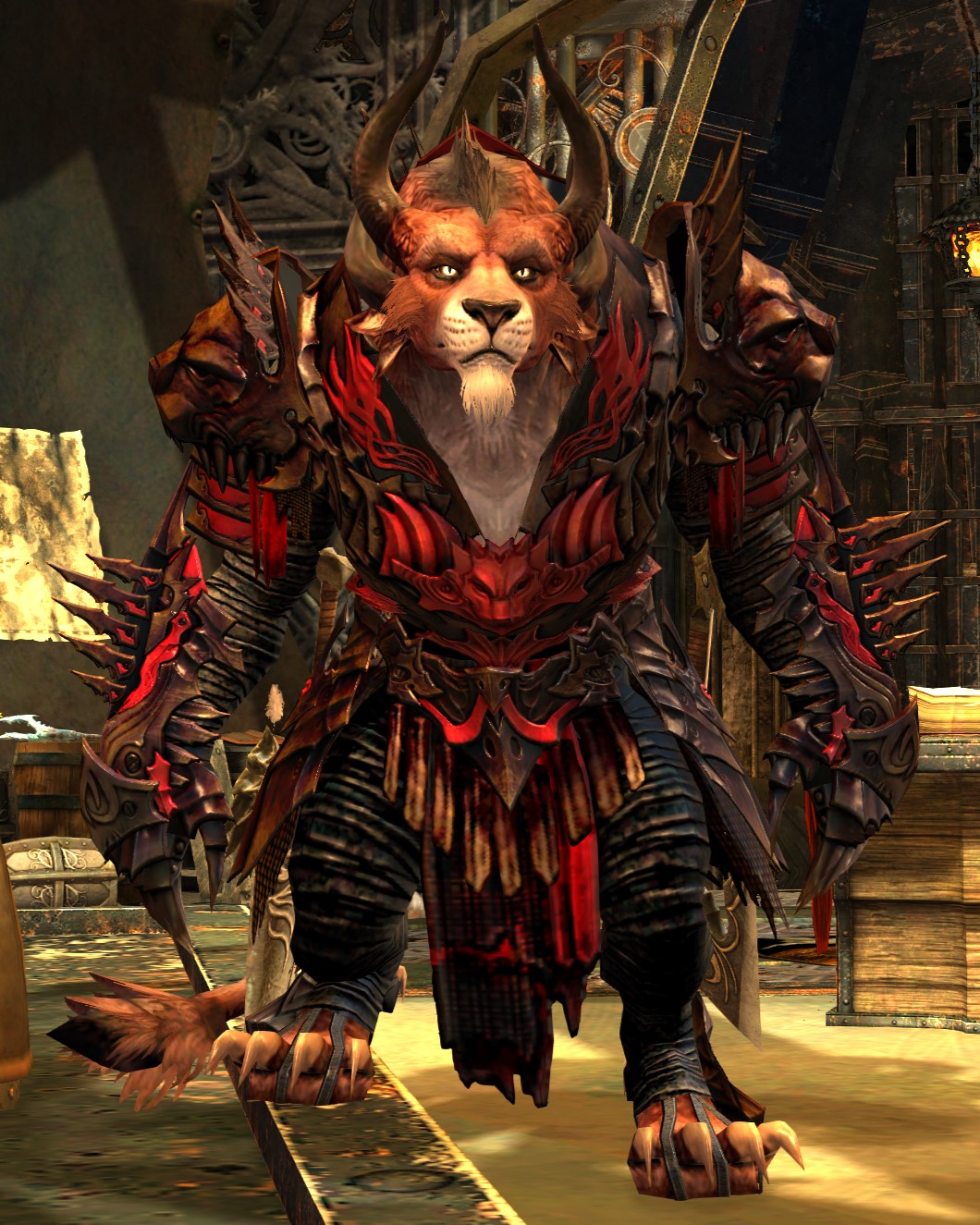 Bangar Ruinbringer, the charr Imperator whose rally sparks the Icebrood Saga.