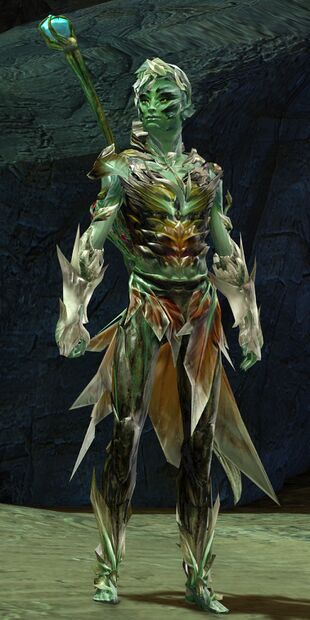 Trahearne, the sylvari Firstborn who led the Pact against the undead Elder Dragon Zhaitan.
